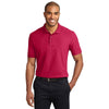 k510-port-authority-red-polo