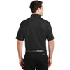 Port Authority Men's Black Silk Touch Interlock Performance Polo