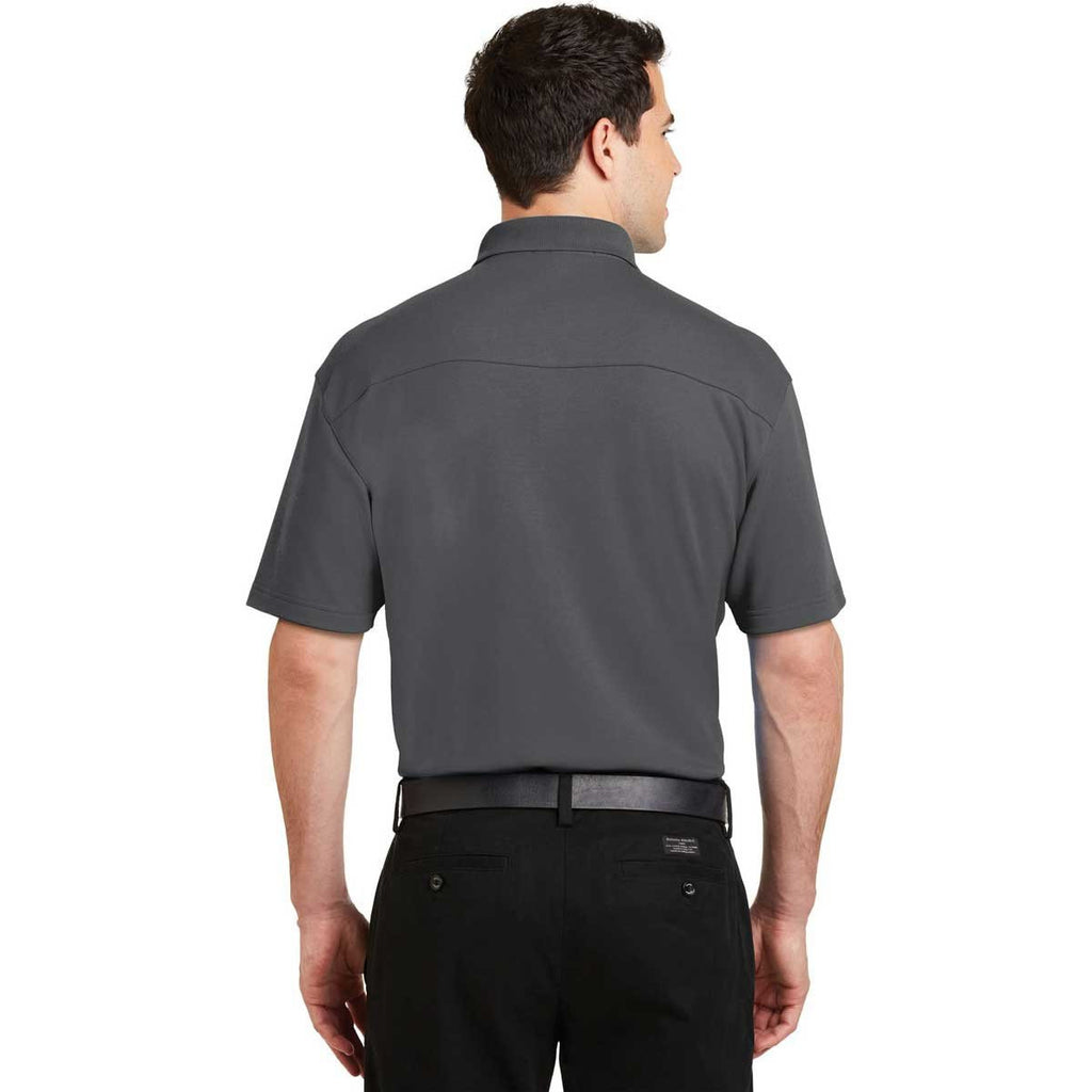 Port Authority Men's Sterling Grey Silk Touch Interlock Performance Polo