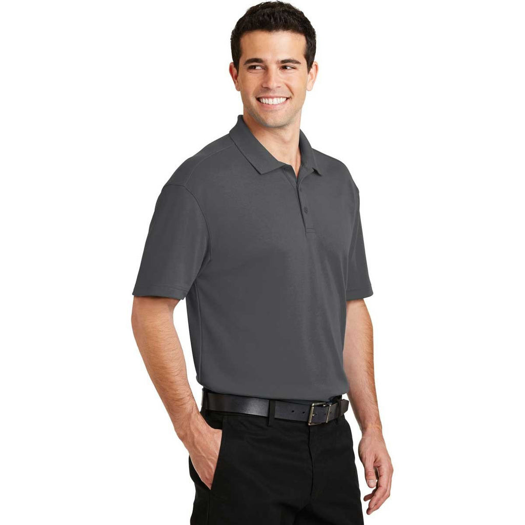 Port Authority Men's Sterling Grey Silk Touch Interlock Performance Polo