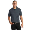 k569-port-authority-grey-jacquard-polo