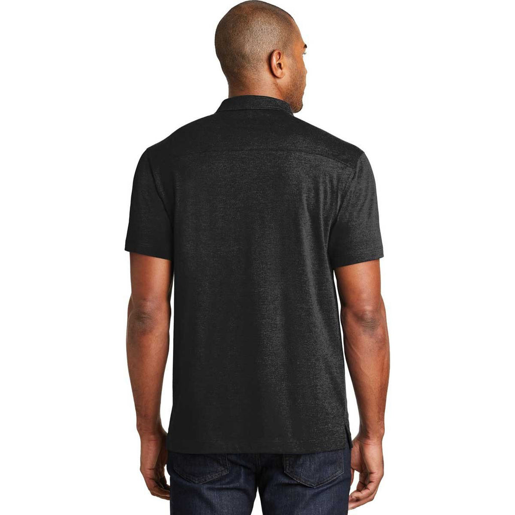 Port Authority Men's Black Meridian Cotton Blend Polo