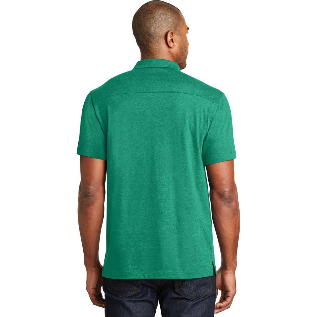 Port Authority Men's Verdant Green Meridian Cotton Blend Polo