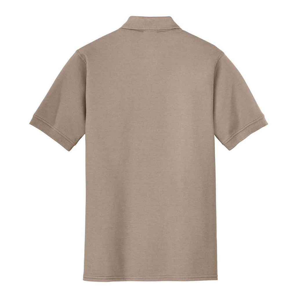 Port & Company Men's Sand Ring Spun Pique Polo