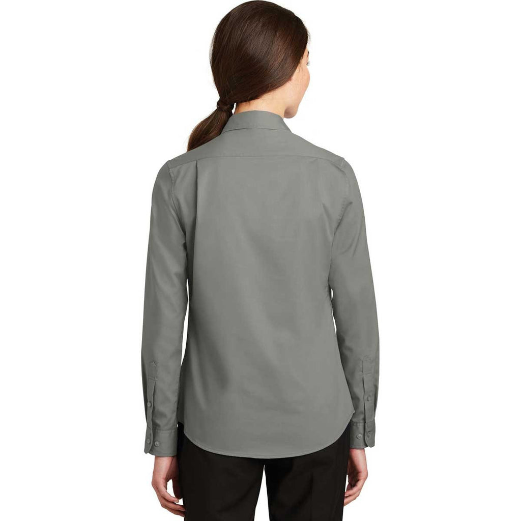 Port Authority Women's Monument Grey SuperPro Twill Shirt