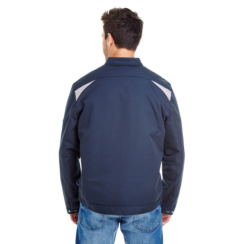 Dickies Men's Dark Navy/Silver 8 Oz. Performance Team Jacket