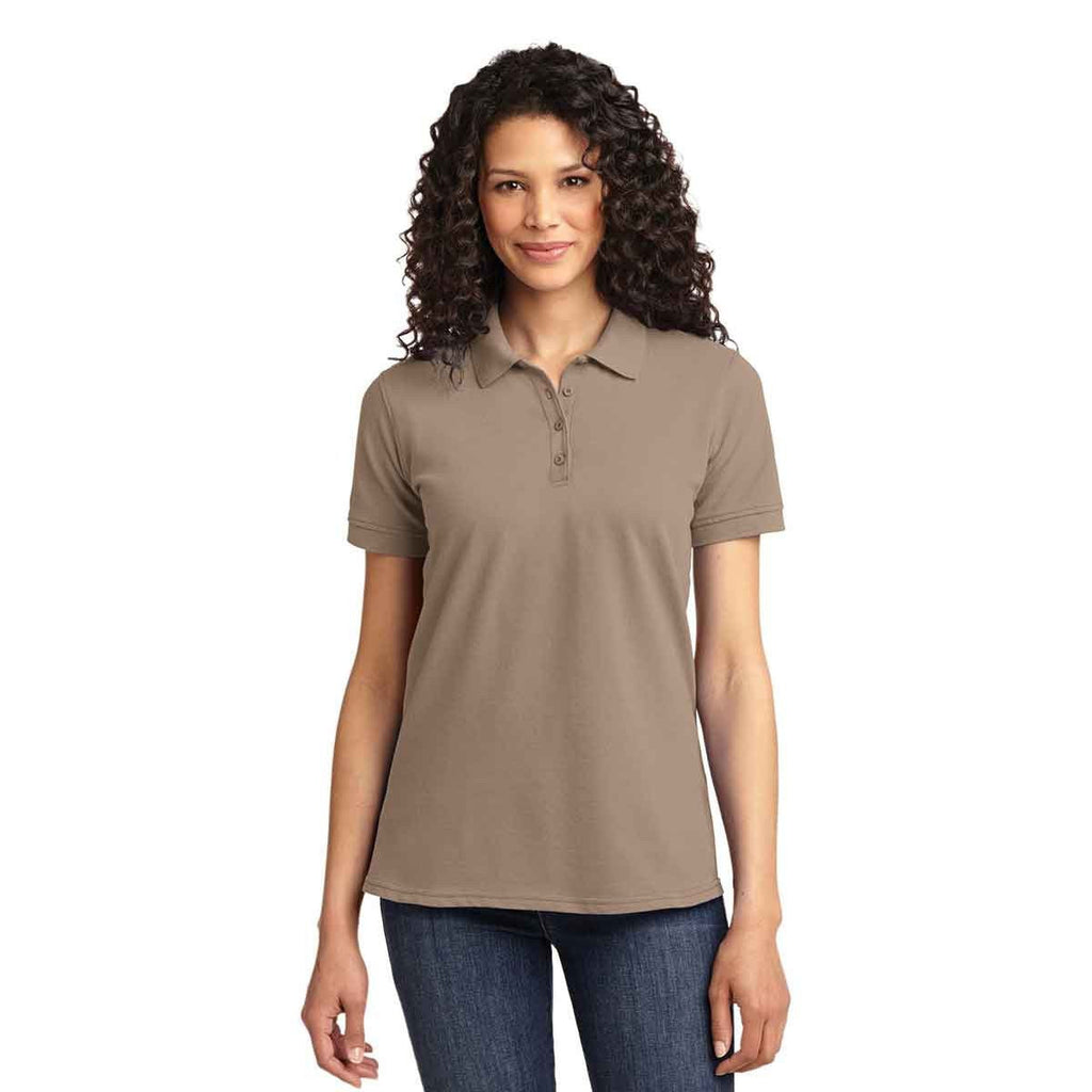 Port & Company Women's Sand Core Blend Pique Polo