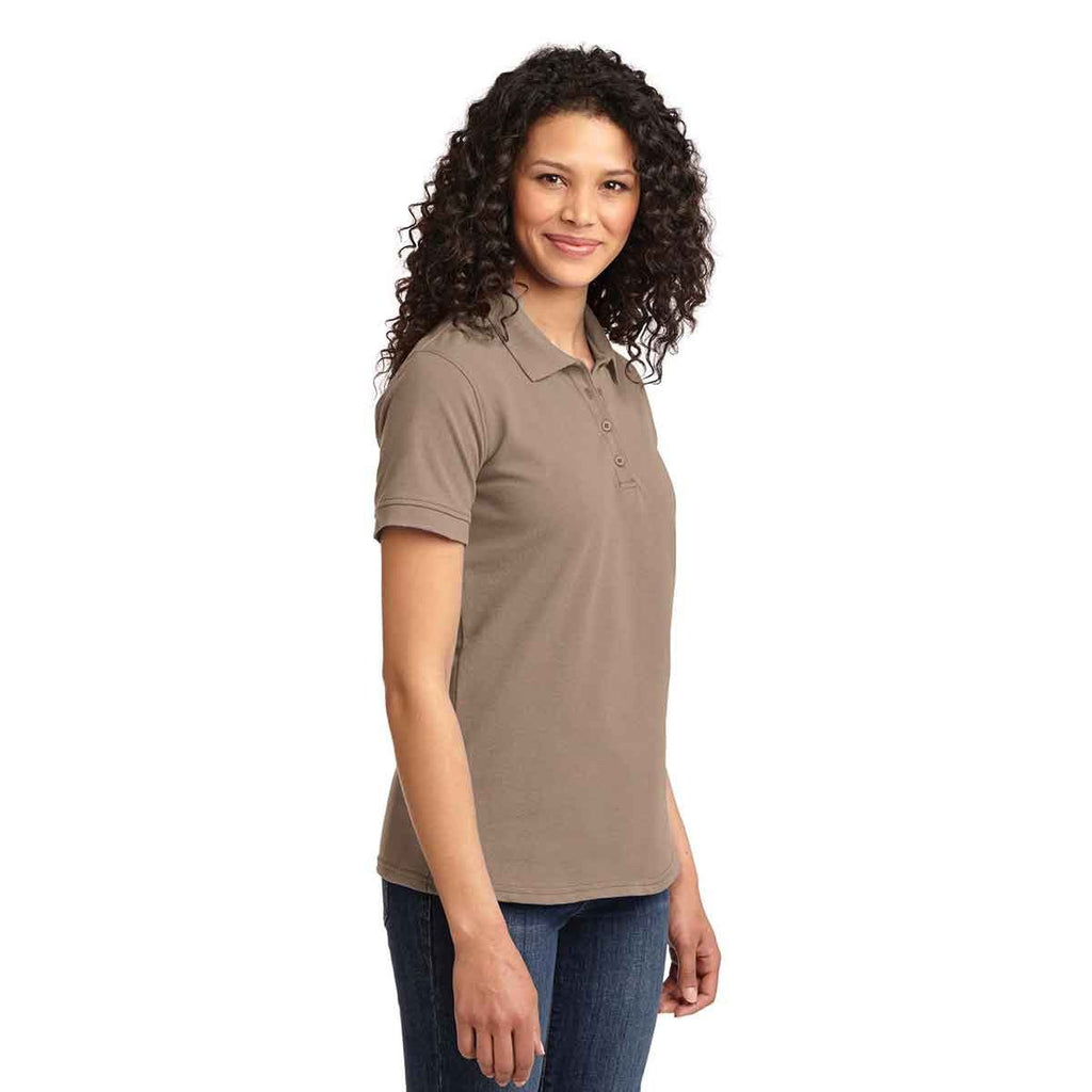 Port & Company Women's Sand Core Blend Pique Polo