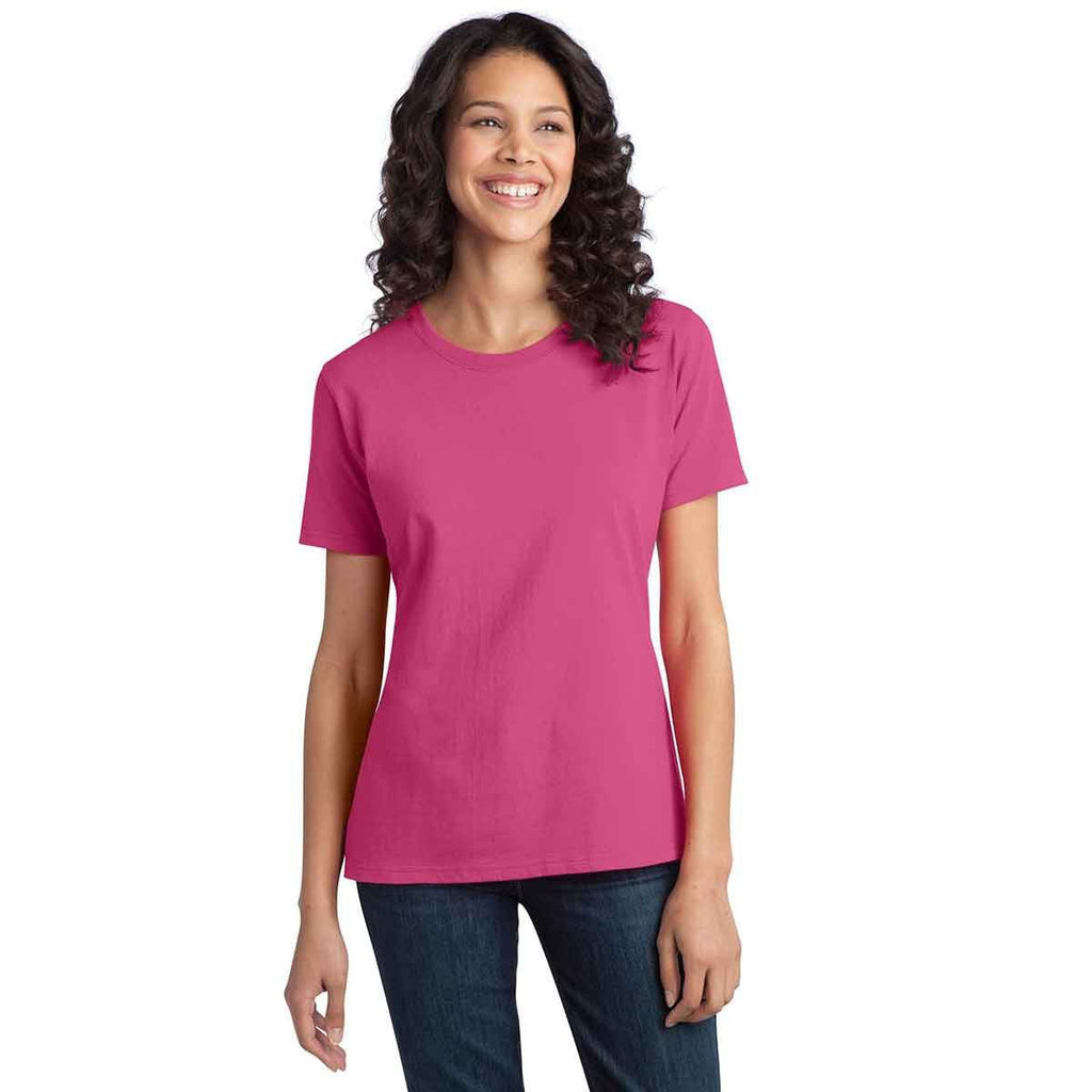 Port & Company Women's Sangria Ring Spun Cotton Tee