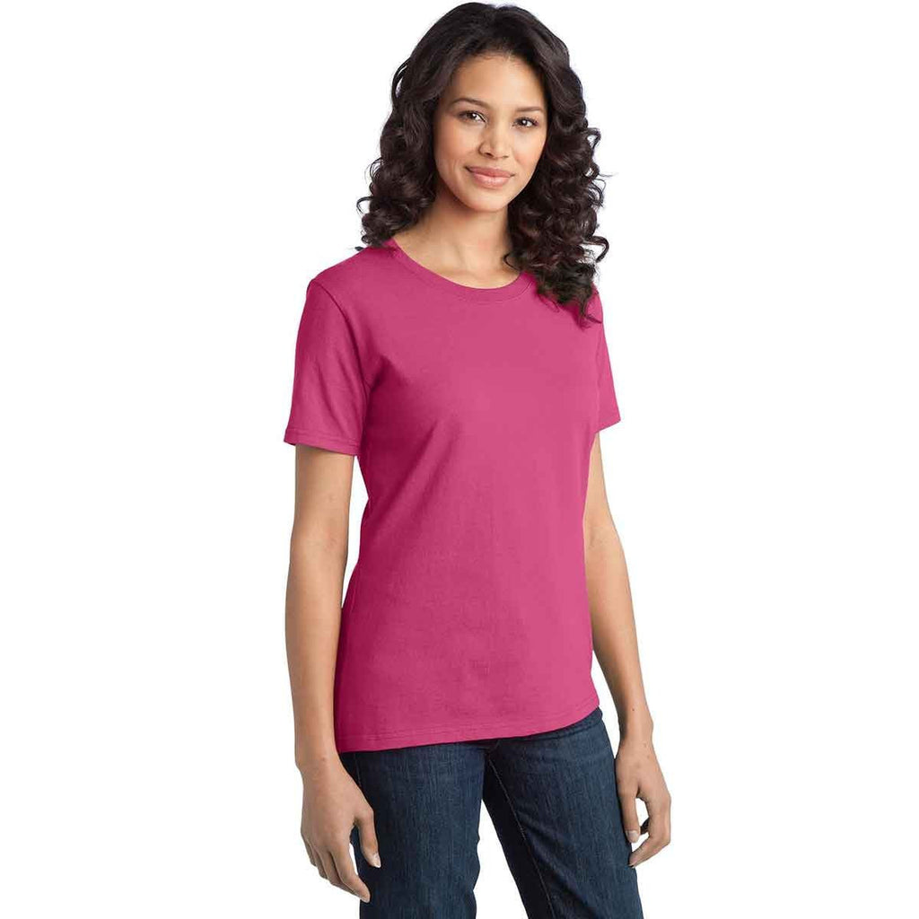 Port & Company Women's Sangria Ring Spun Cotton Tee