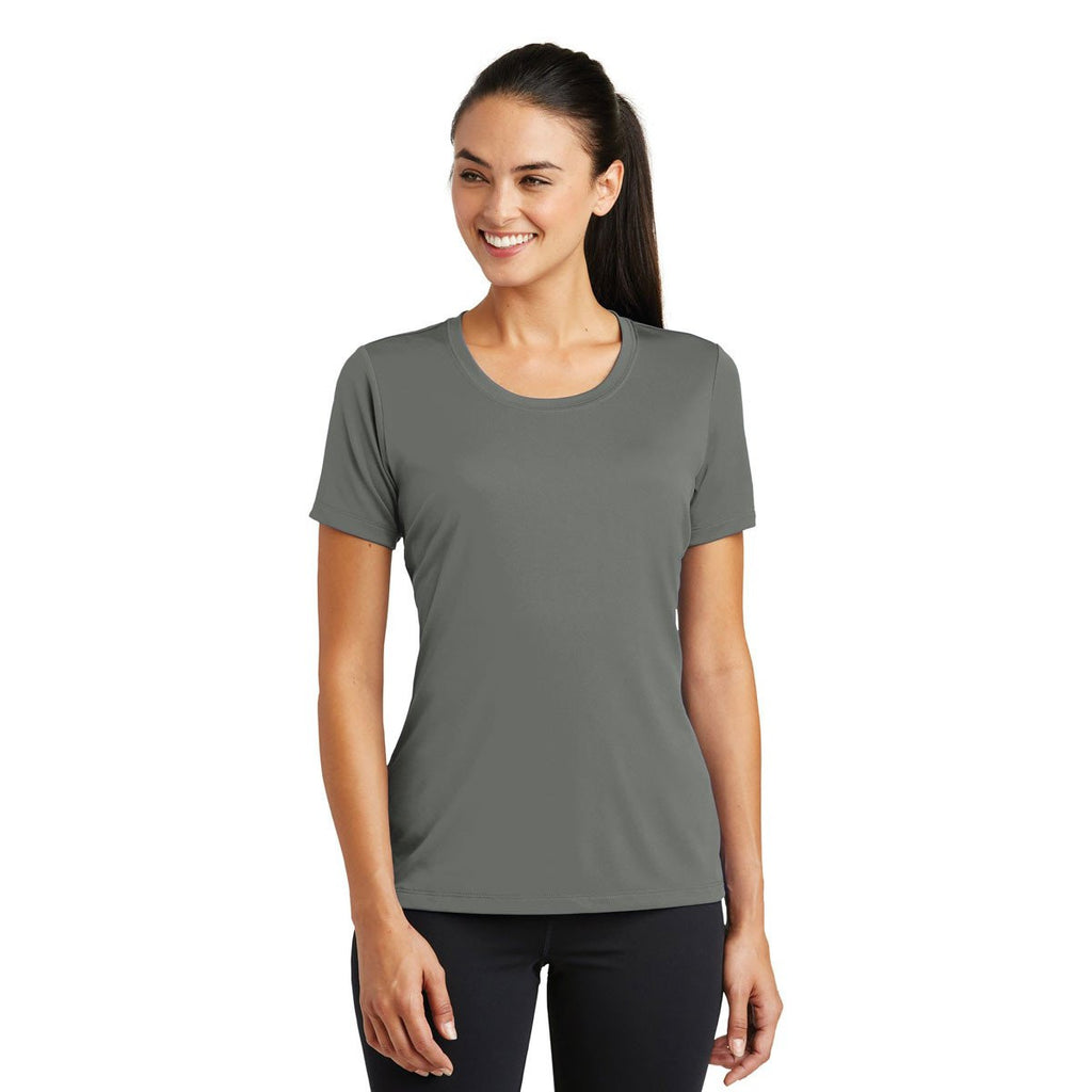 Sport-Tek Women's Dark Smoke Grey PosiCharge Tough Tee