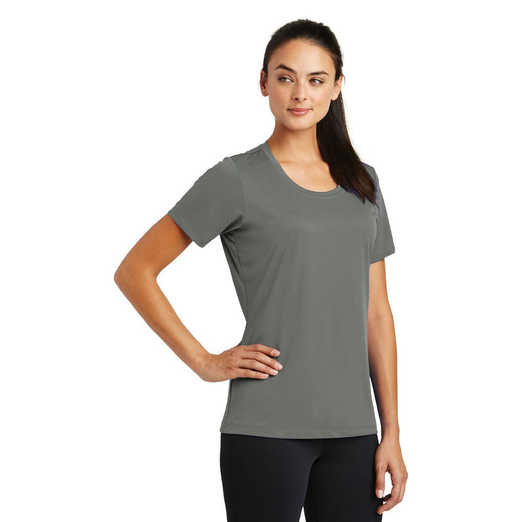 Sport-Tek Women's Dark Smoke Grey PosiCharge Tough Tee