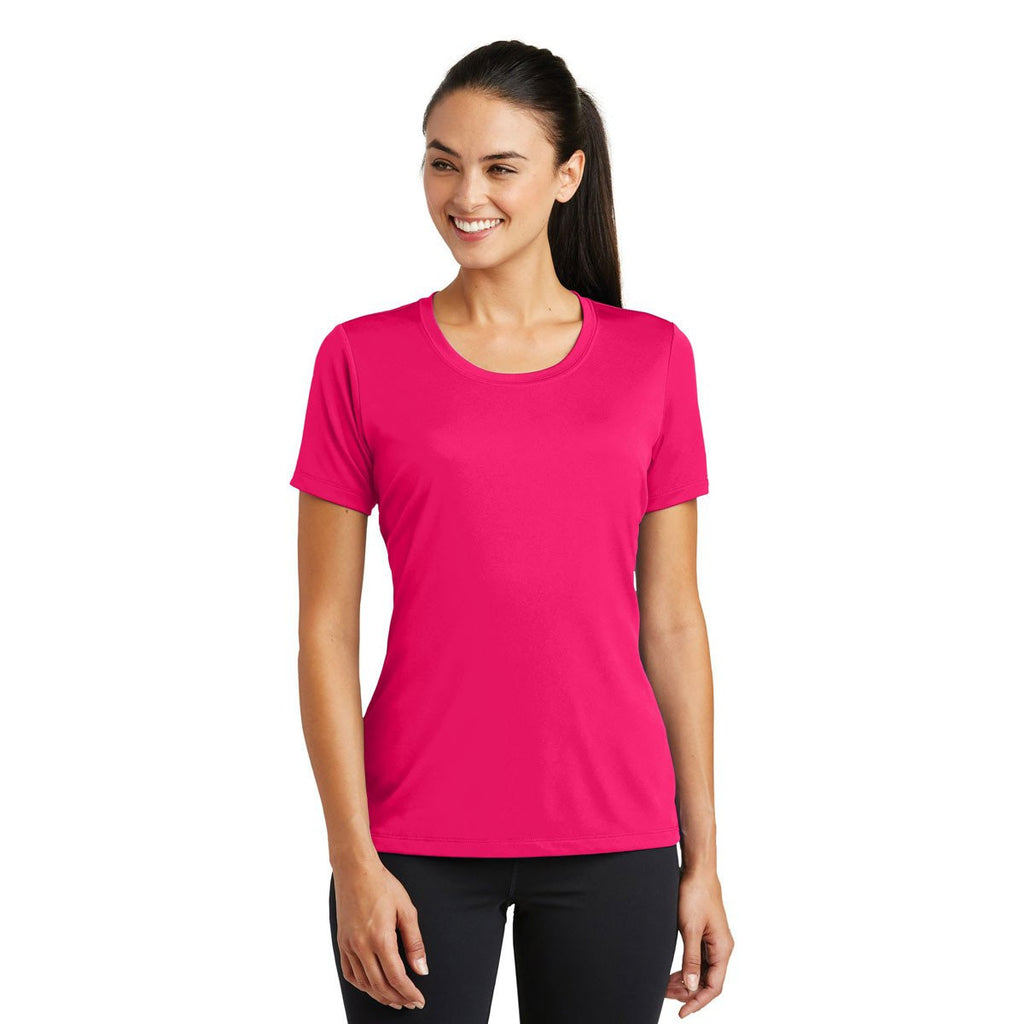 Sport-Tek Women's Pink Raspberry PosiCharge Tough Tee