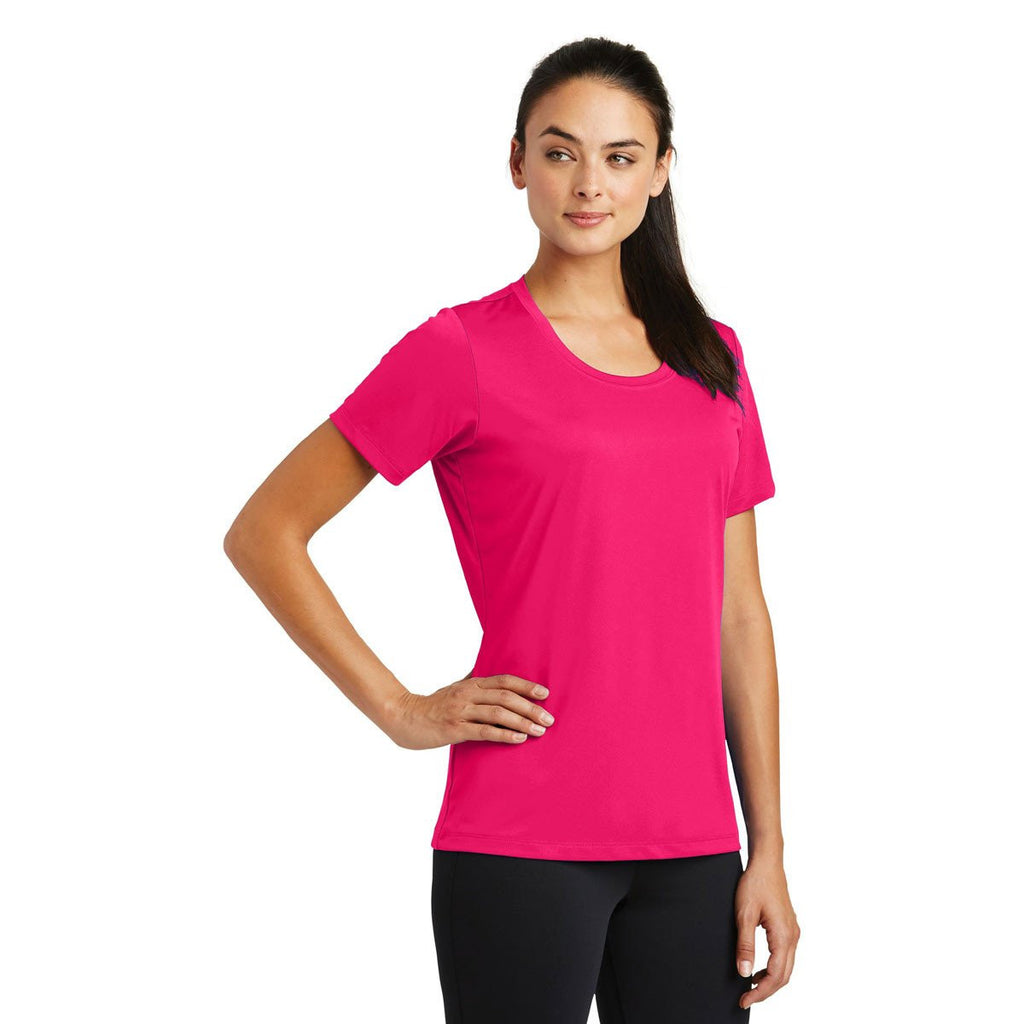 Sport-Tek Women's Pink Raspberry PosiCharge Tough Tee