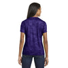 Sport-Tek Women's Purple CamoHex V-Neck Tee