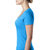 Next Level Women's Turquoise Scoop Neck Tee