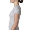 Next Level Women's Heather Gray Deep V-Neck Tee