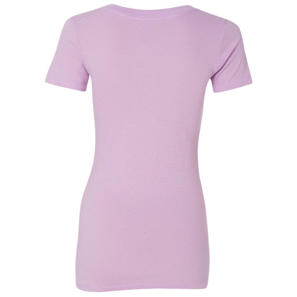 Next Level Women's Lilac Deep V-Neck Tee