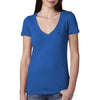 Next Level Women's Royal Deep V-Neck Tee