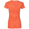 Next Level Women's Neon Orange Burnout Tee