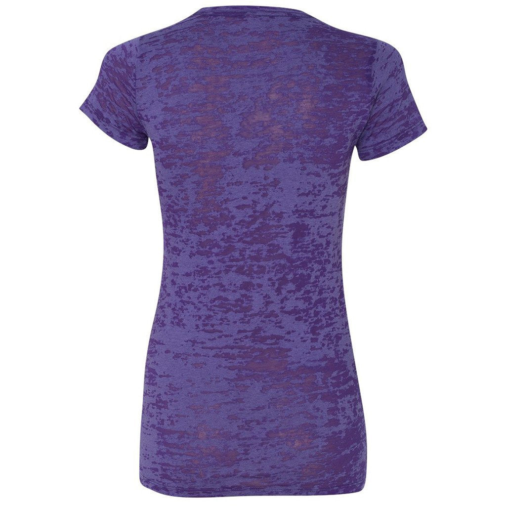 Next Level Women's Purple Rush Burnout Tee