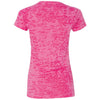 Next Level Women's Shocking Pink Burnout Tee