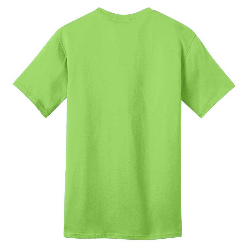 Port & Company Men's Lime Ring Spun Cotton Tee