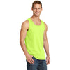 Port & Company Men's Neon Yellow Core Cotton Tank Top