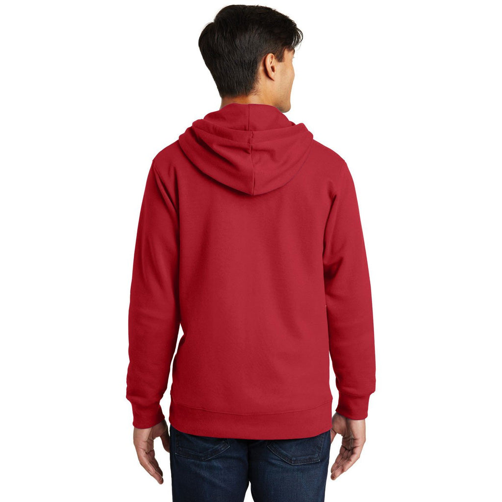 Port & Company Men's Team Cardinal Fan Favorite Fleece Full-Zip Hooded Sweatshirt