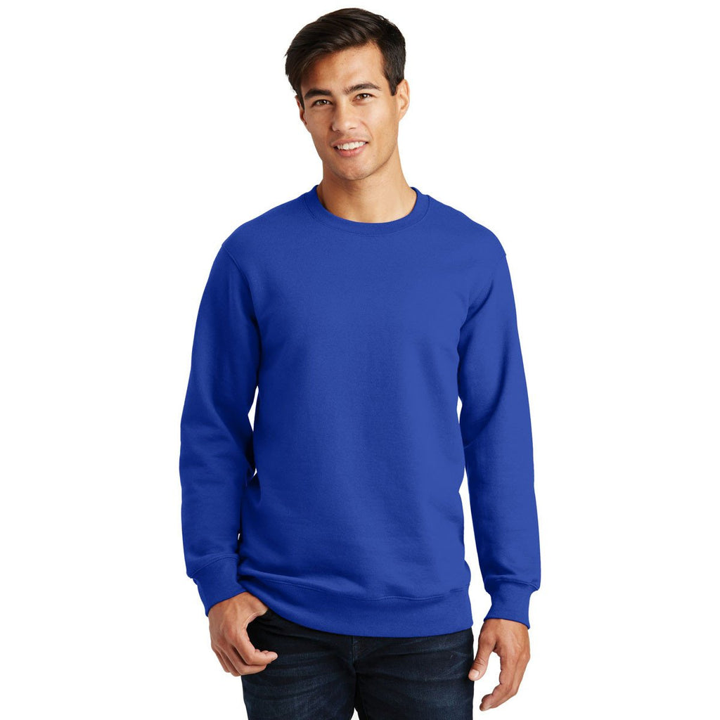 Port & Company Men's True Royal Fan Favorite Fleece Crewneck Sweatshirt