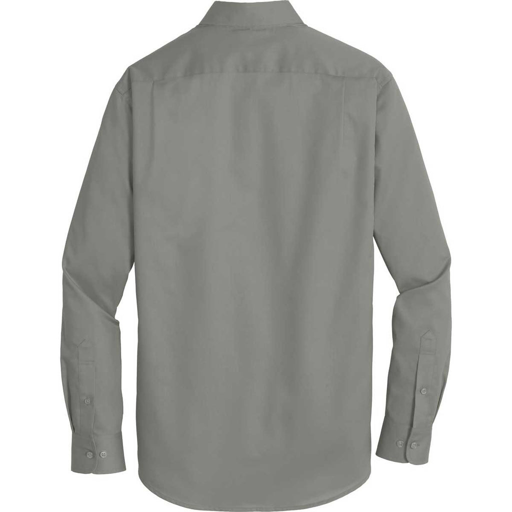 Port Authority Men's Monument Grey SuperPro Twill Shirt