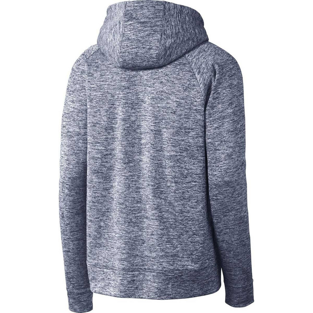 Sport-Tek Men's True Navy PosiCharge Electric Heather Fleece Hooded Pullover