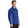 Sport-Tek Men's True Royal/True Royal Heather Sport-Wick Stretch Contrast 1/2-Zip Pullover